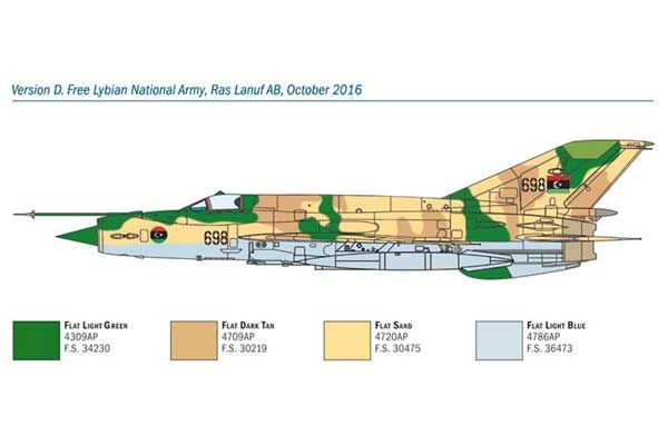 MiG-21 Bis ''Fishbed'' (ITALERI 1427) 1/72