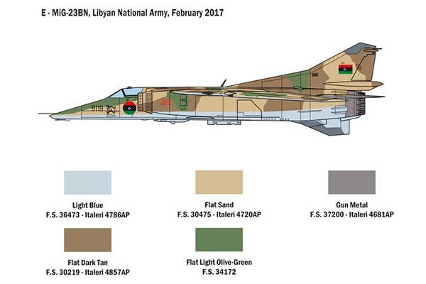 МіГ 23 МФ/БН Flogger (ITALERI 2798) 1/48