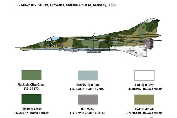 МіГ 23 МФ/БН Flogger (ITALERI 2798) 1/48