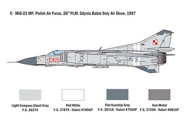 МіГ 23 МФ/БН Flogger (ITALERI 2798) 1/48