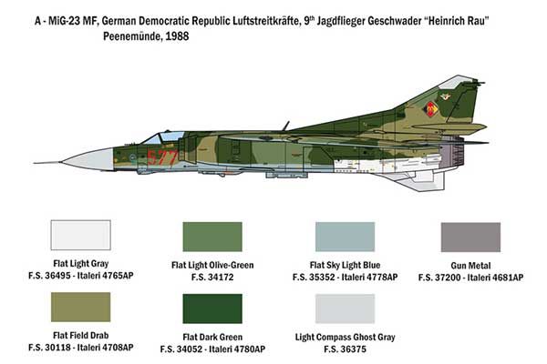 МіГ 23 МФ/БН Flogger (ITALERI 2798) 1/48