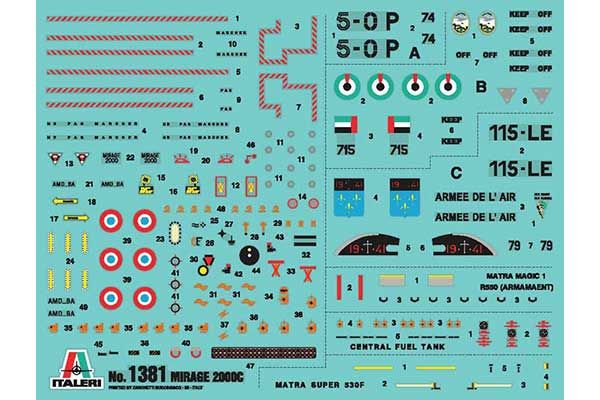Mirage 2000C (ITALERI 1381) 1/72
