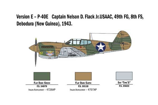 P-40 E/K Kittyhawk (ITALERI 2795) 1/48