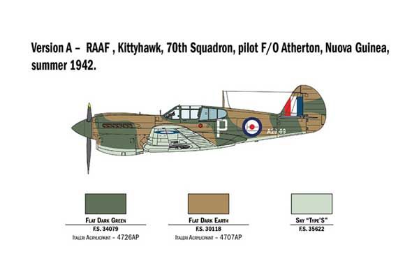 P-40 E/K Kittyhawk (ITALERI 2795) 1/48