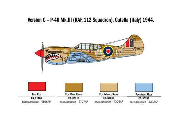 P-40 E/K Kittyhawk (ITALERI 2795) 1/48