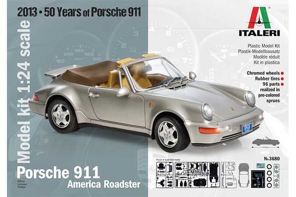 Porsche 911 Carrera America Roadster (ITALERI 3680) 1/24 Porsche 911 Carrera America Roadster (ITALERI 3680) 1/24