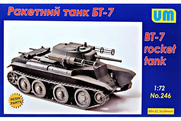 Ракетный танк БТ-7 (UNIMODELS 246) 1/72