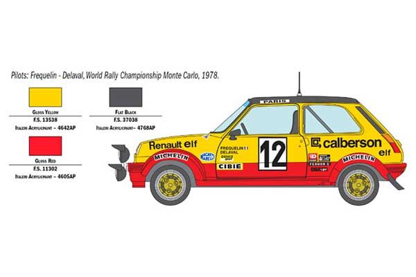 Renault R5 Alpine Rally (ITALERI 3652) 1/24