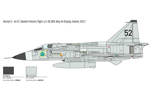 SAAB JA 37 / AJ 37 Viggen (ITALERI 2785) 1/48