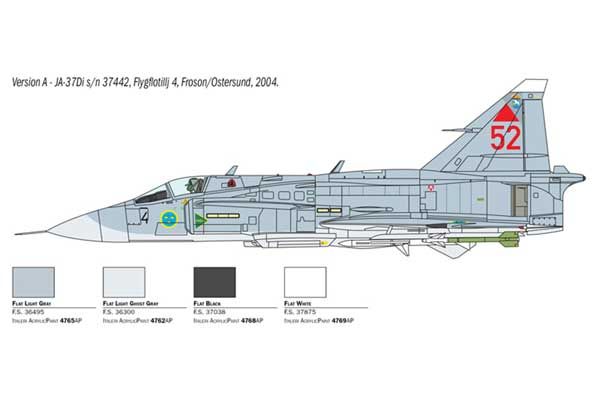 SAAB JA 37 / AJ 37 Viggen (ITALERI 2785) 1/48