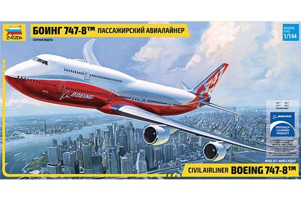 Boeing 747-8 (Zvezda 7010) 1/144