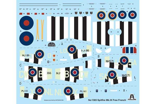 SPITFIRE Mk .IX (ITALERI 1365) 1/72