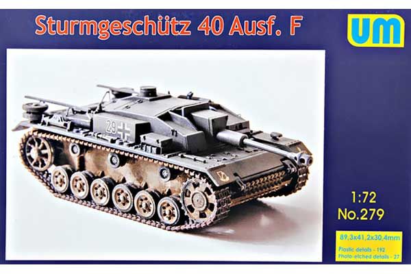 Sturmgeschutz 40 Ausf. F (UNIMODELS 279) 1/72 Sturmgeschutz 40 Ausf. F (UNIMODELS 279) 1/72
