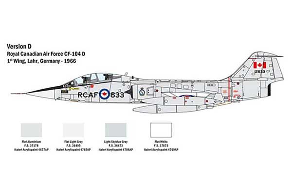 TF-104 G Starfighter (ITALERI 2509) 1/32