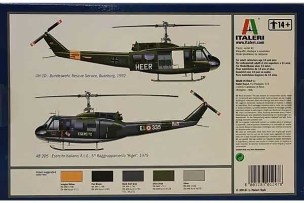 UH-1D Slick (ITALERI 1247) 1/72