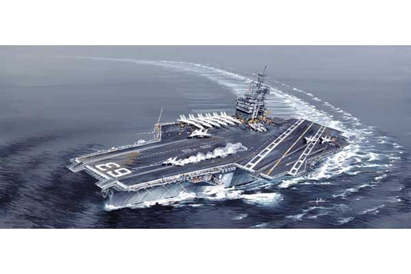 USS Kitty Hawk CV - 63 (ITALERI 5522) 1/720