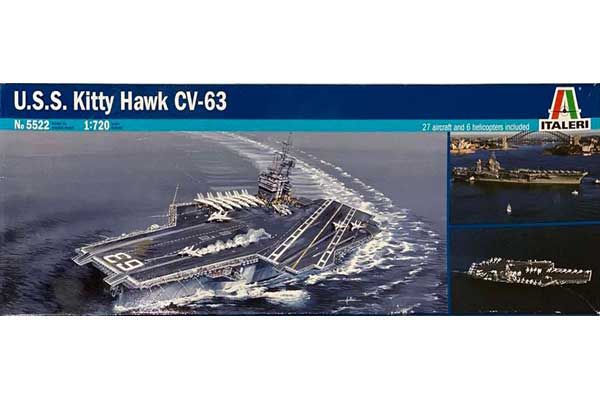 USS Kitty Hawk CV - 63 (ITALERI 5522) 1/720