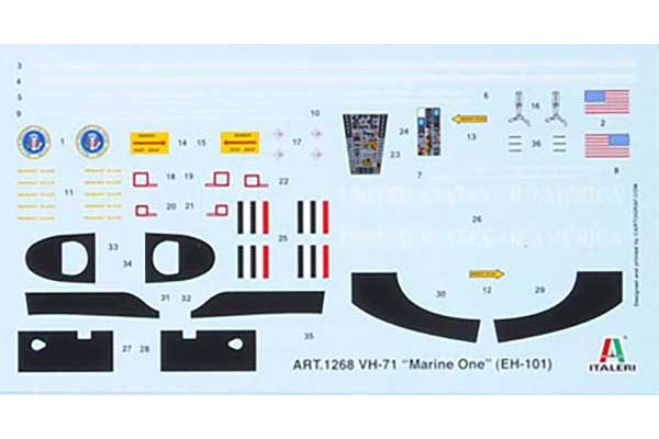 VH-71Marine One (EH-101) (ITALERI 1268) 1/72