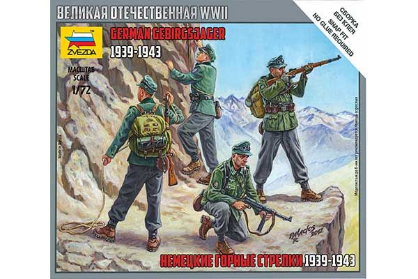 Немецкие горные стрелки 1939-1943 (ZVEZDA 6154) 1/72 Немецкие горные стрелки 1939-1943 (ZVEZDA 6154) 1/72