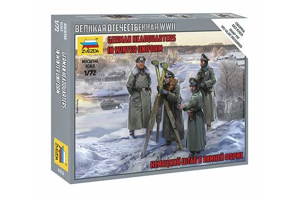 Немецкий штаб в зимней форме (ZVEZDA 6232) 1/72