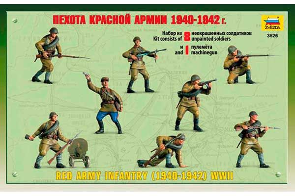 Піхота Червоної армії 1940-1942 (Zvezda 3526) 1/35