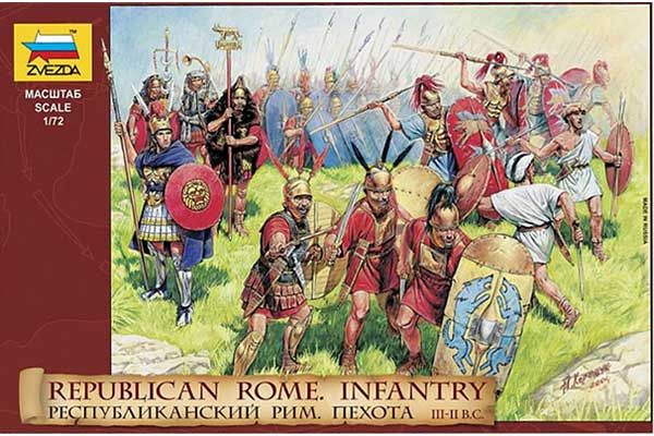 Республиканская Римская пехота III-II ВВ. до Н.Э. (ZVEZDA 8034) 1/72 Республиканская Римская пехота III-II ВВ. до Н.Э. (ZVEZDA 8034) 1/72