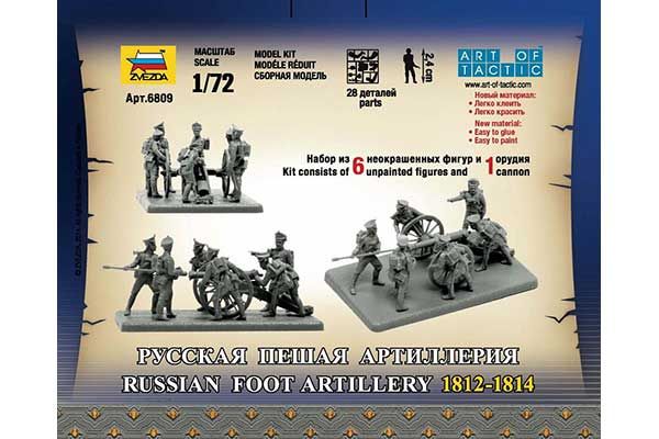 Російська піша артилерія 1812-1814 (ZVEZDA 6809) 1/72