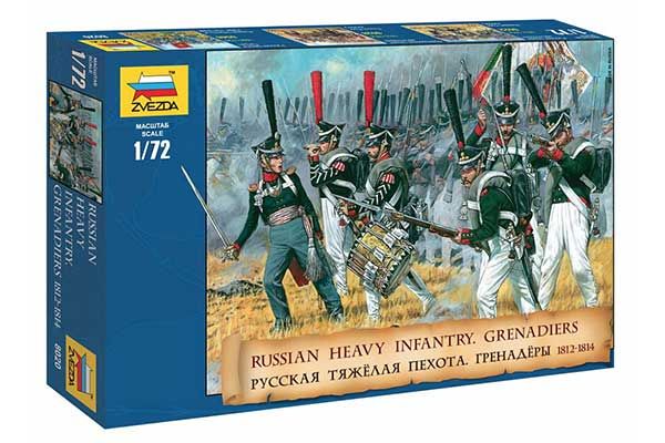 Російська тяжка піхота Гренадери 1812-1814 р. (ZVEZDA 8020) 1/72