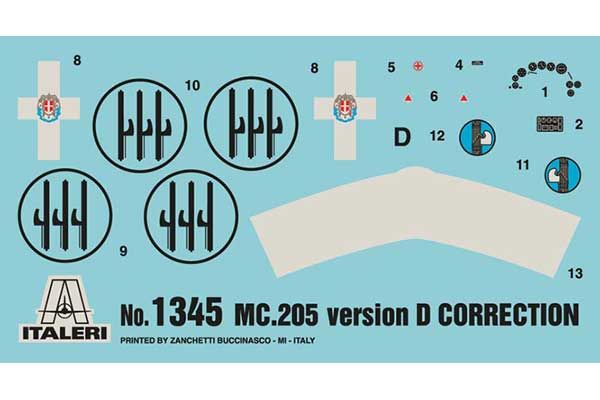 MC.202/MC.205 (ITALERI 1345) 1/72