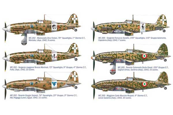 MC.202/MC.205 (ITALERI 1345) 1/72