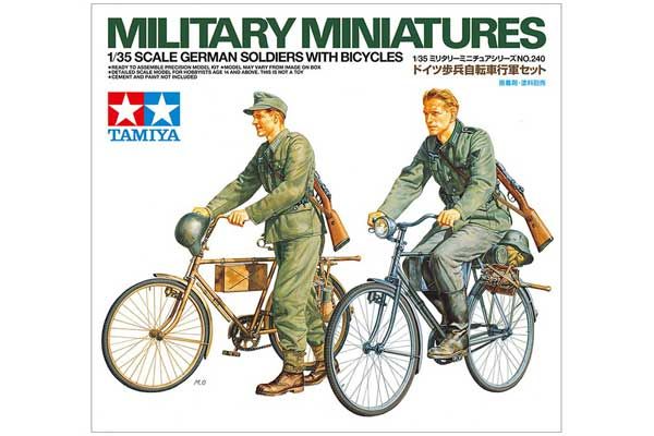 Немецкие солдаты с велосипедами (Tamiya 35240) 1/35