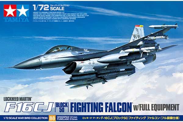 F-16CJ Fighting Falcon с вооружением (Tamiya 60788) 1/72 F-16CJ Fighting Falcon с вооружением (Tamiya 60788) 1/72
