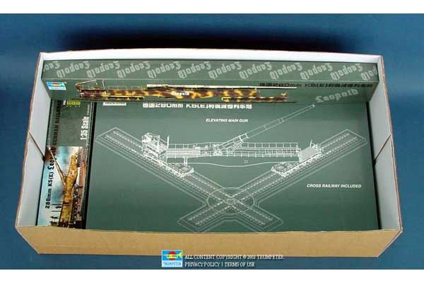 280мм K5(E) Leopold - немецкое железнодорожное орудие (TRUMPETER 00207) 1/35
