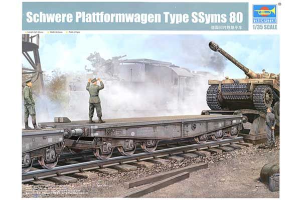 Schwere Plattformwagen Type SSyms 80 (TRUMPETER 00221) 1/35