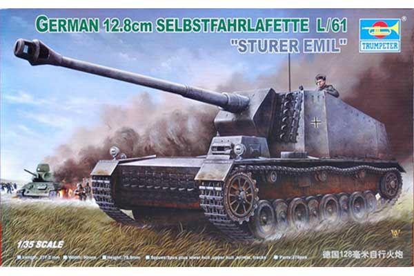 12.8cm Selbstfahrlafette L/61 “Sturer Emil” (Trumpeter 00350) 1/35