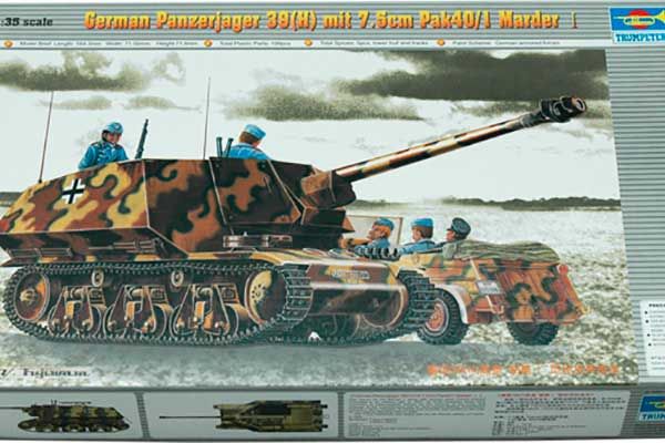 German Panzerjager 39(H) mit 7.5cm Pak40/1 Marder Ⅰ (TRUMPETER 00354) 1/35