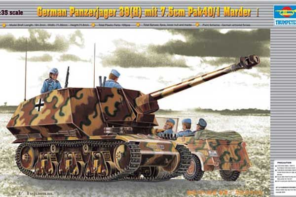 German Panzerjager 39(H) mit 7.5cm Pak40/1 Marder Ⅰ (TRUMPETER 00354) 1/35