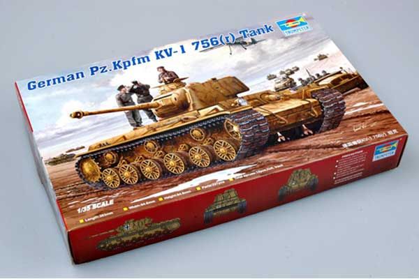 Pz.Kpfm KV-1 756(r) (Trumpeter 00366) 1/35