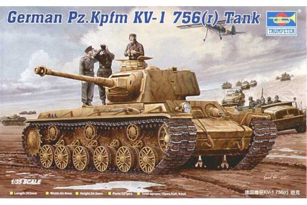 Pz.Kpfm KV-1 756(r) (Trumpeter 00366) 1/35 Pz.Kpfm KV-1 756(r) (Trumpeter 00366) 1/35
