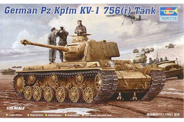 Pz.Kpfm KV-1 756(r) (Trumpeter 00366) 1/35