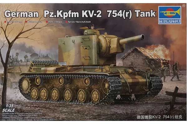 Pz.Kpfm KV-2 754(r) Tank (Trumpeter 00367) 1/35