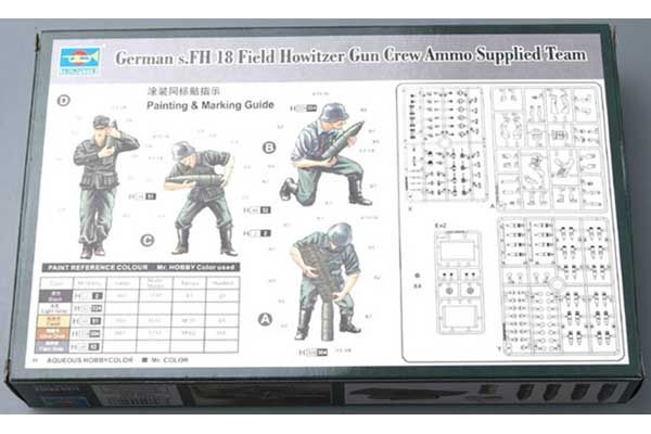 Піднощики боєприпасів для німецької гармати s.FH 18 (Trumpeter 00426) 1/35