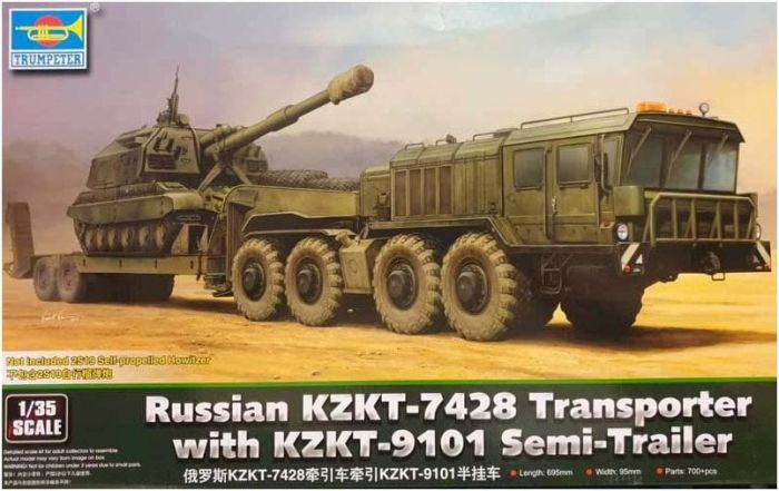 Тягач КЗКТ-7428 с полуприцепом КЗКТ-9101 (Trumpeter 01039) 1/35