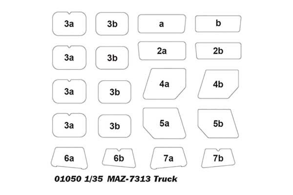 МАЗ-7313 вантажівка (TRUMPETER 01050) 1/35
