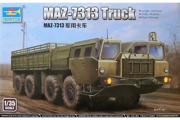 МАЗ-7313 грузовик (TRUMPETER 01050) 1/35 МАЗ-7313 грузовик (TRUMPETER 01050) 1/35