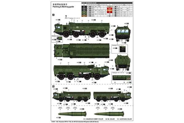 9К720 Іскандер-М (SS-26 Stone) на базі СПУ 9П-78-1 (TRUMPETER 01051) 1/35