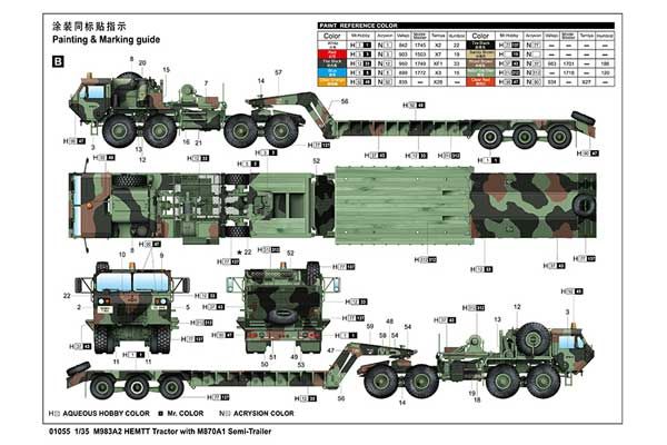 M983A2 HEMTT тягач з M870A1 напівпричепом (Trumpeter 01055) 1/35