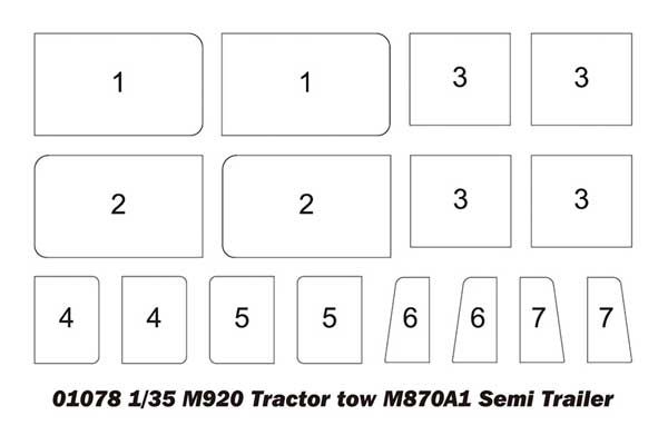 Тягач M-920 с полуприцепом M870A1 (Trumpeter 01078) 1/35