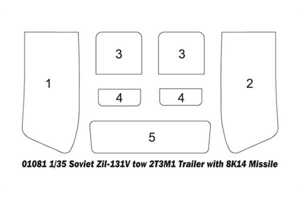 ЗиЛ-131В с ракетой 8К14 (Trumpeter 01081) 1/35