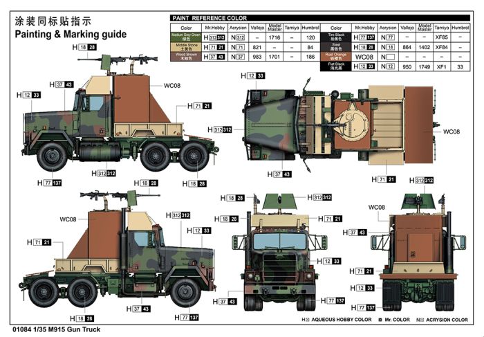 M915 Gun Truck (Trumpeter 01084) 1/35